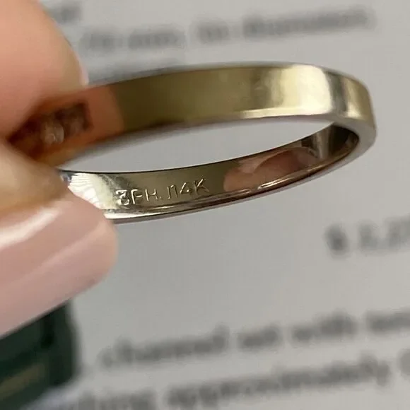 14K Diamond Engagement & Wedding Ring Set - Picture 8 of 9